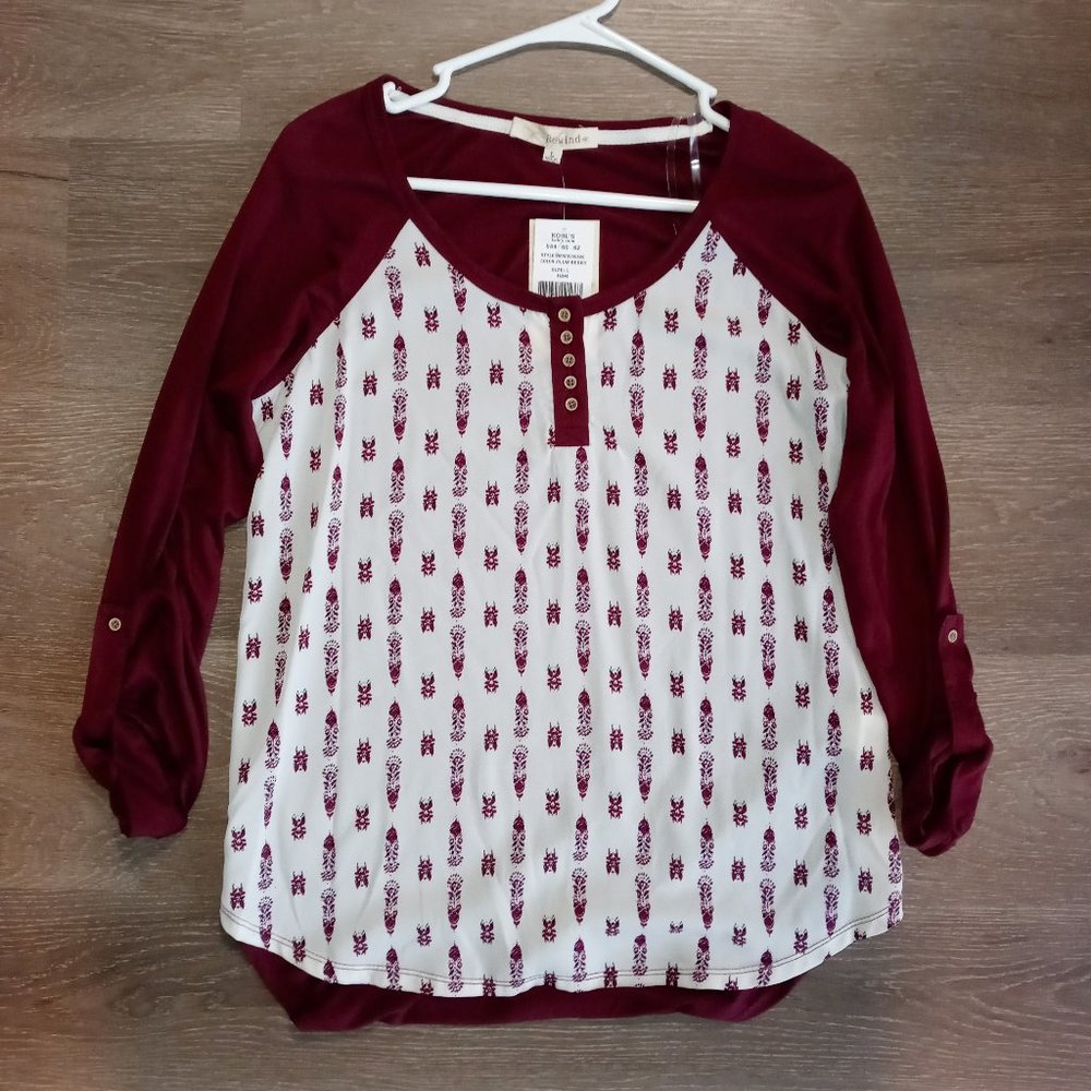 NWT Print Blouse - Picture 6 of 7